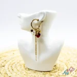 گوشواره حلقه‌ای آویزدار I AM