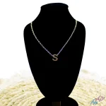 گردنبند استیل طرح « حرف S » مینیمال؛ در دو رنگ طلایی و نقره ای - تصویر 3