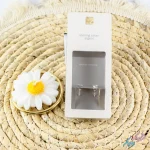 گوشواره و پیرسینگ نقره 925 میخی مدل نگینی خطی