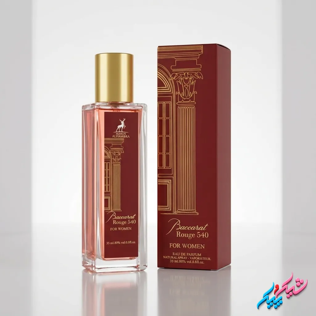 ادکلن زنانه باکارات رژ ۵۴۰ الحمبرا اصل 35ml ادوپرفیوم گرم و شیرین